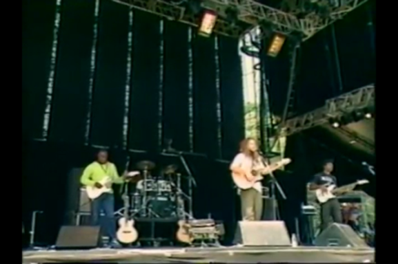 Performing with Mishka at Fuju Rock Festival in Japan